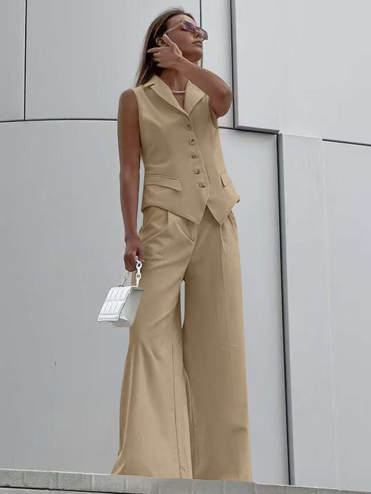 Fashion Casual Vest Vest Trousers Suit Women's Clothing